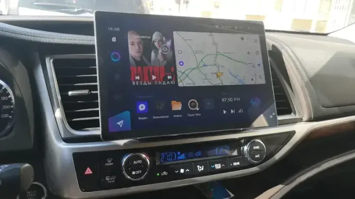 Магнитола для Toyota Highlander 3 U50 2013-2020 - Teyes CC3-2K-360 монитор 13" 2K QLED на Android 10, Быстрая, CarPlay, 4G SIM-слот, 4 камеры в комплекте