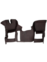 Ковры 3D SHACMAN X3000 рестайлинг (экокожа, черный, красная строчка)