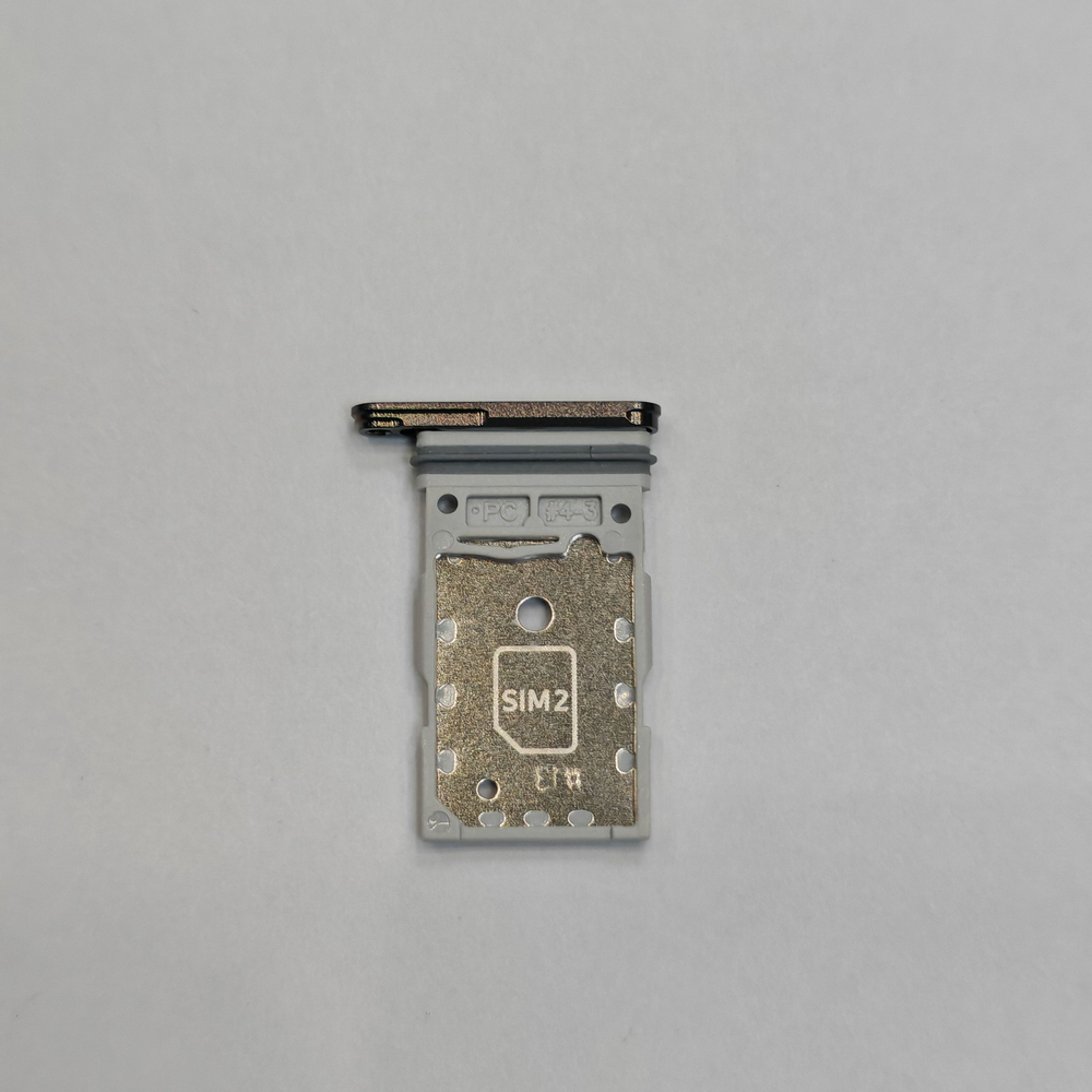 Сим лоток для Samsung S24 Ultra (S928) Держатель Sim. Оригинальное качество (Цвет: Серый Титан)
