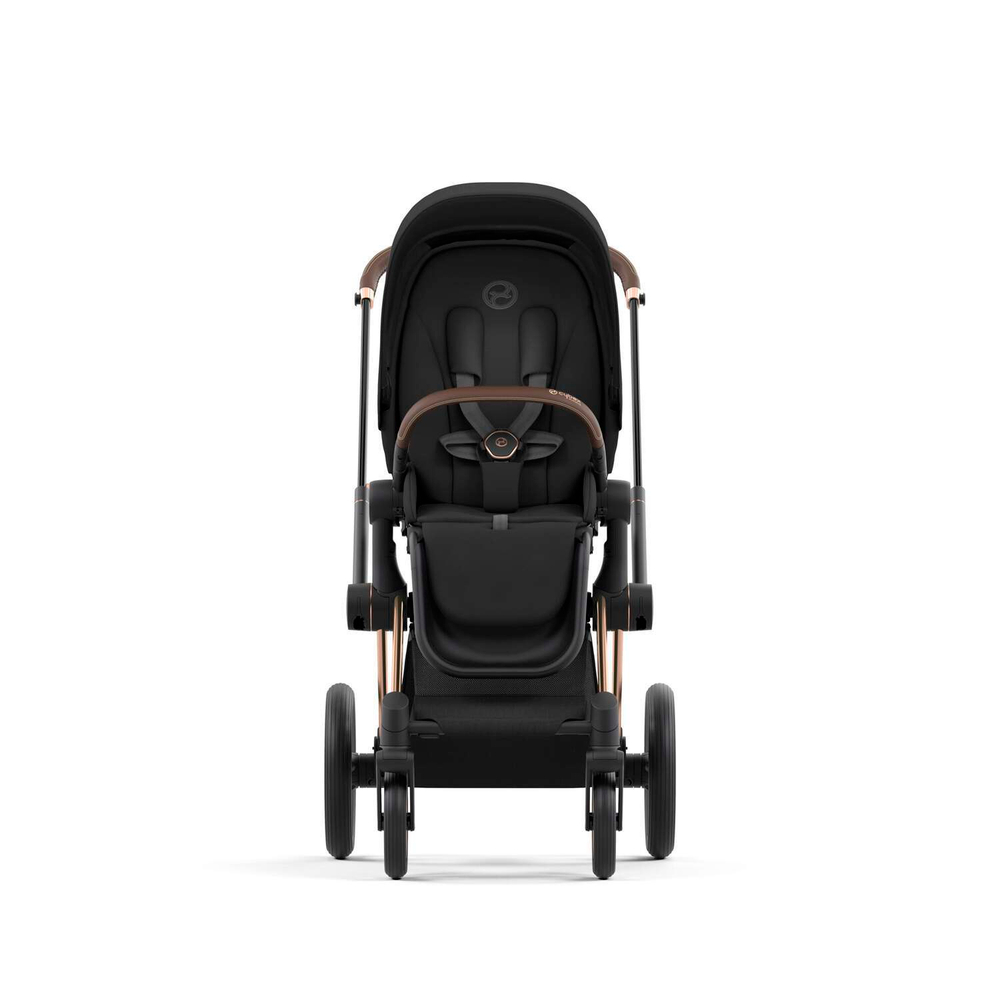 Детская коляска Cybex Priam IV 3 в 1 Sepia Black на шасси Rosegold