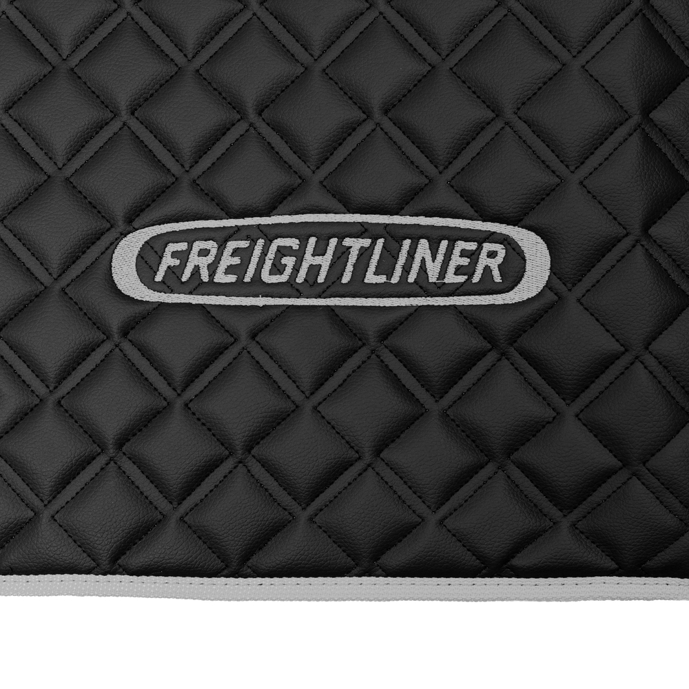 Ковры FREIGHTLINER CENTRY (механика) (экокожа, черный, серый кант, серая вышивка)