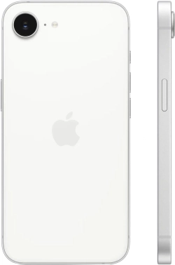 Смартфон Apple A3409 iPhone 16e 256Gb белый моноблок 3G 4G 1Sim 6.1" 1170x2532 iOS 18 48Mpix 802.11 a/b/g/n/ac/ax NFC GPS Protect