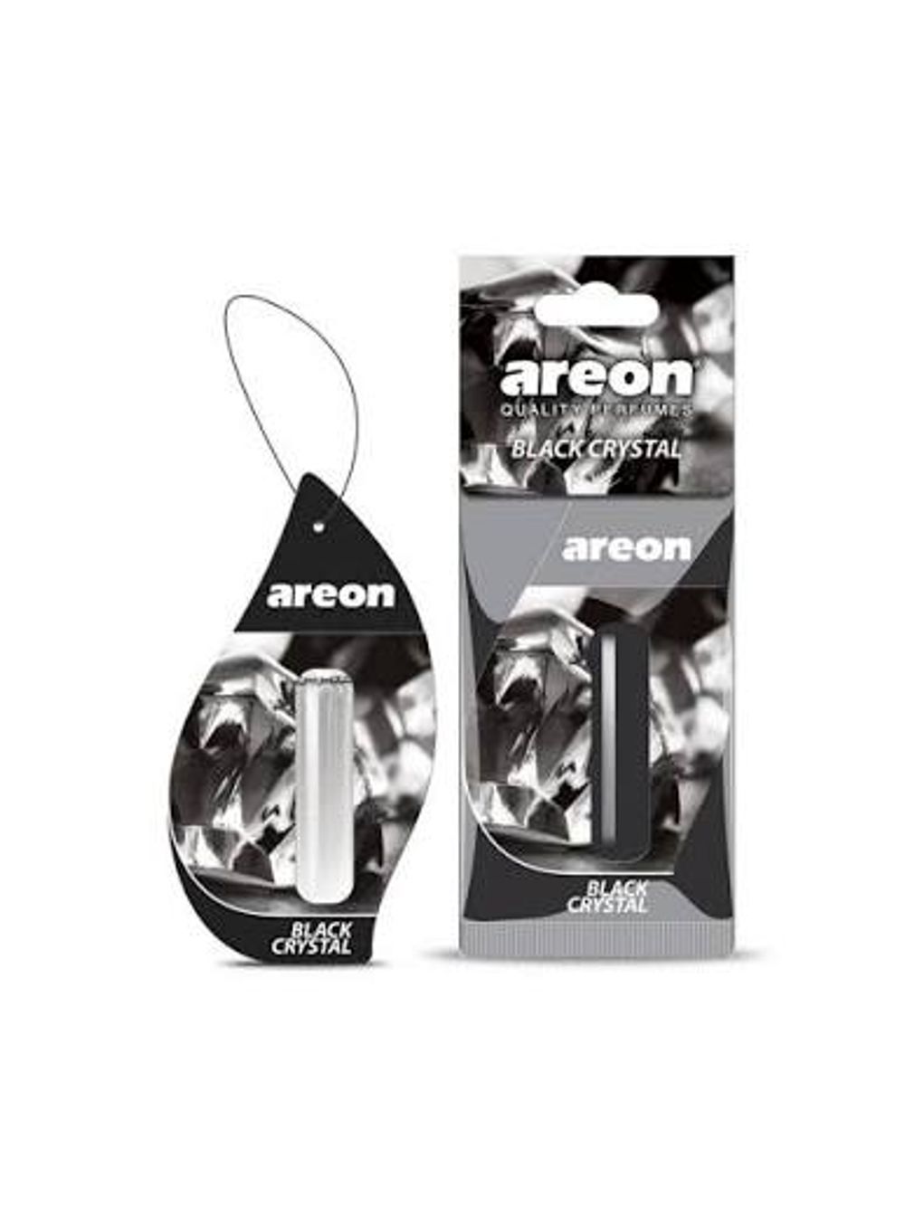 Ароматизаторы для автомобиля AREON "REFRESHMENT LIQUID" Black Crystal (704-025-902 / 1/24)