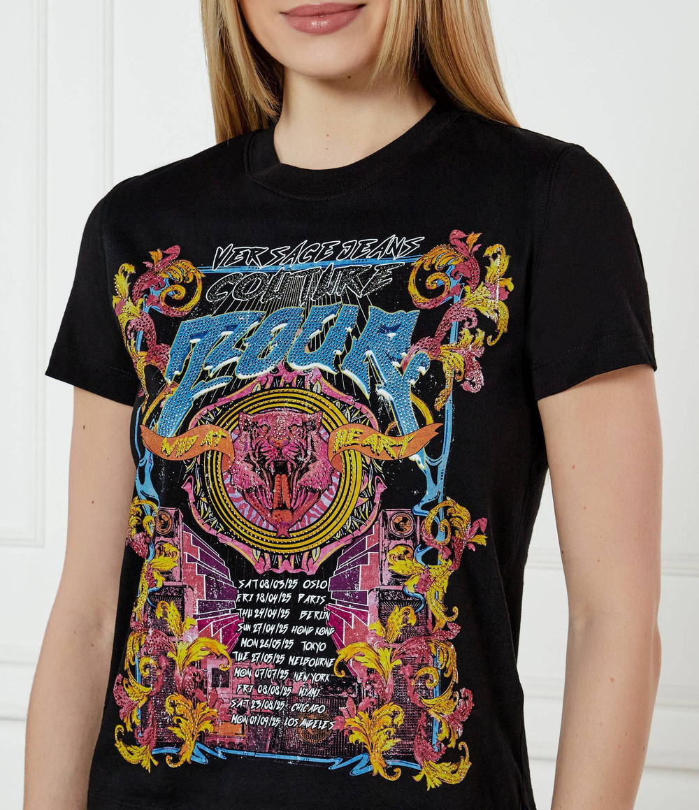 Футболка Versace Jeans Couture - черный(78HAHC03CJ01C)