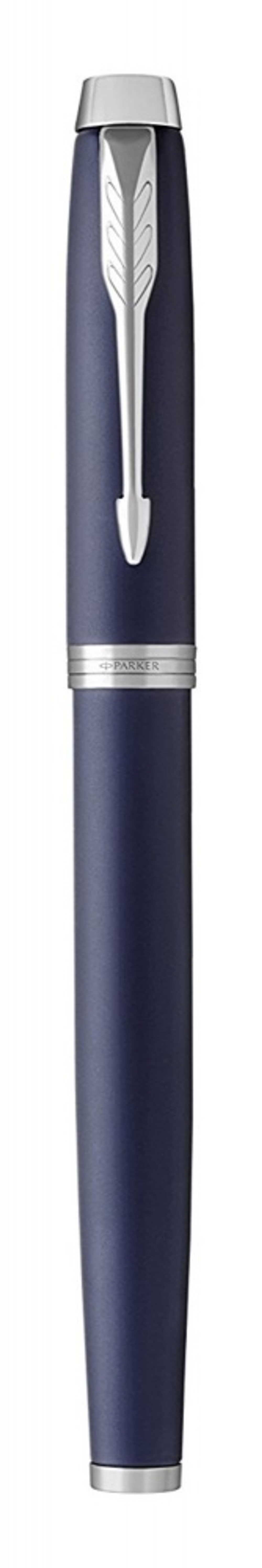 Перьевая ручка Parker IM Metal Matte Blue CT, перо: F, цвет чернил: blue, в подарочной упаковке.
