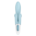 Голубой вибратор-кролик 21,2см Satisfyer Touch me