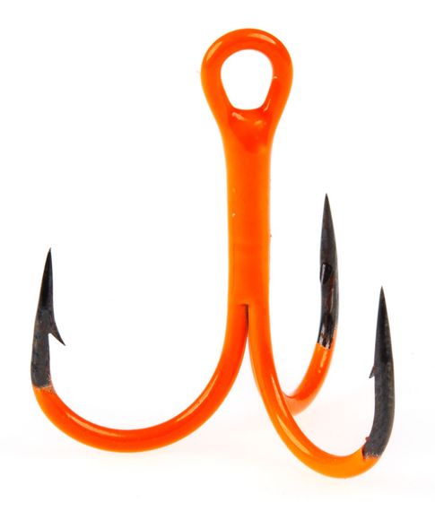 Крючки-тройники Lucky John Orange UV LJH201 разм.001 6 шт.