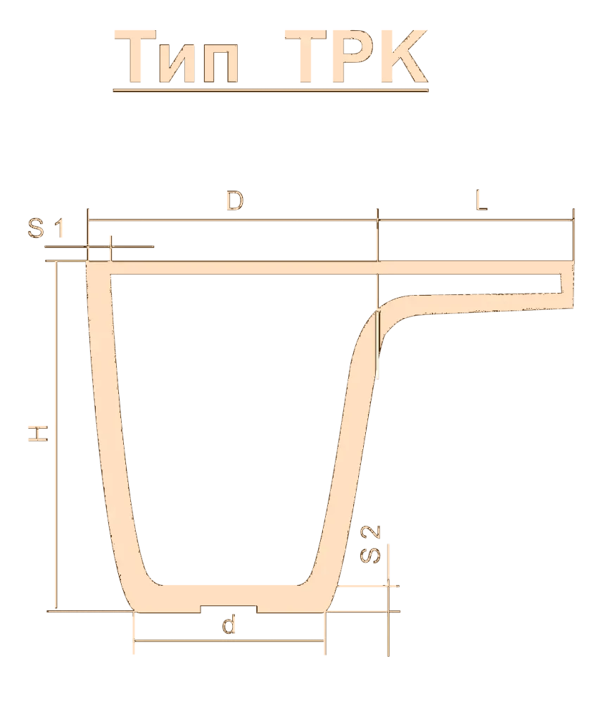 Тигель TPK 100 T Lн=130* Тигель TPK 100 T Lн=130*