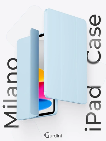 Чехол книжка для iPad 10 (10,9") Gurdini Milano Series Cloud blue