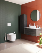 Унитаз подвесной Vitra Nest QuantumFlush безободковый, c ламинарным потоком (7870B403-0075) сиденье Vitra Nest с микролифтом (220-003R409)