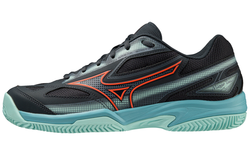 Мужские кроссовки теннисные Mizuno Break Shot 4 CC - collegiate blue/soleil/tanager turquoise