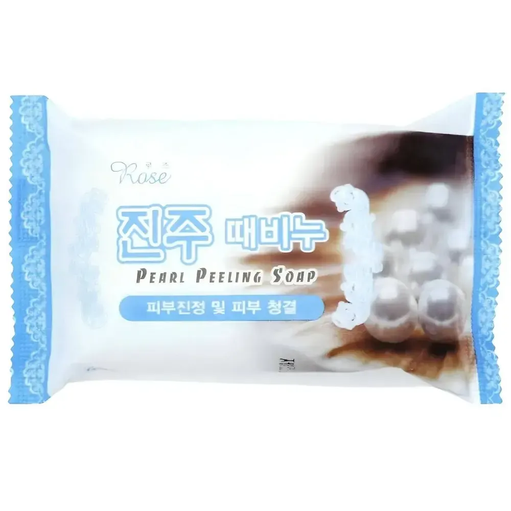 Мыло-пилинг для лица и тела с жемчужной пудрой Rose Peeling Soap