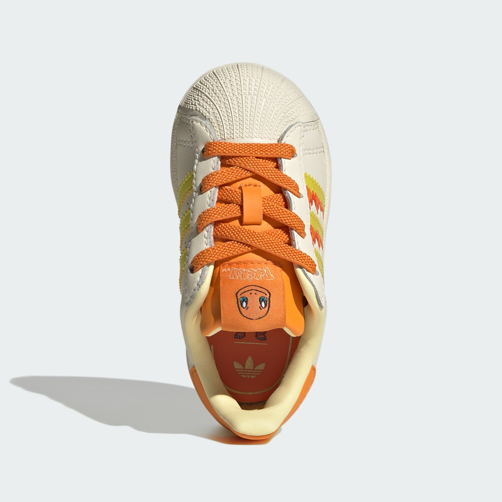 Adidas Adidas Кроссовки с эластичными шнурками Pokemon Superstar II, белый/оранжевый