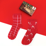 Новый год. Набор новогодних женских носков KAFTAN Xmas размер 36-39 (23-25 см), 2 пары