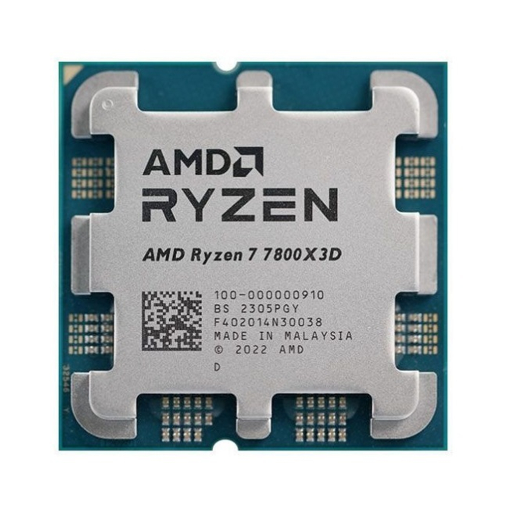 Процессор AMD Ryzen 7 7800X3D Raphael, AM5, 8C/16T, 4.2-5GHz, L3 96Mb, 120W, OEM (100-000000910)