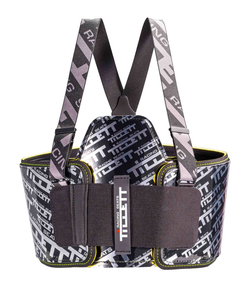Защита ребер Tillett P1 Defender CIKFIA размер M (88 - 102см) черная/серебряная