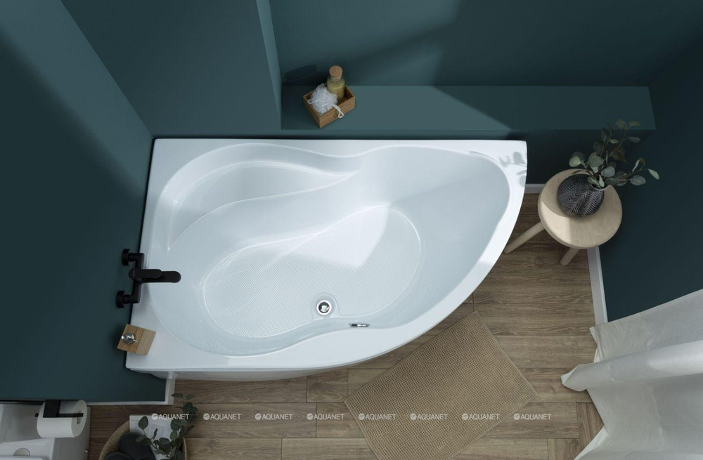 Акриловая ванна Aquanet (Акванет) Graciosa 150x90 L с каркасом