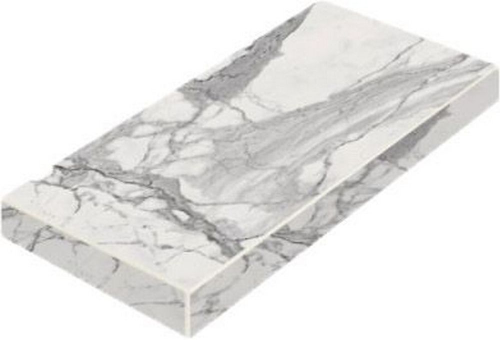 Ступень Charme Evo Statuario Scalino Nat 33х60 Ang.Sx Уг.Лев.