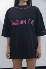 Футболка unisex RUSSIAN GIRL: BEAUTIFUL, KIND, INDEPENDENT