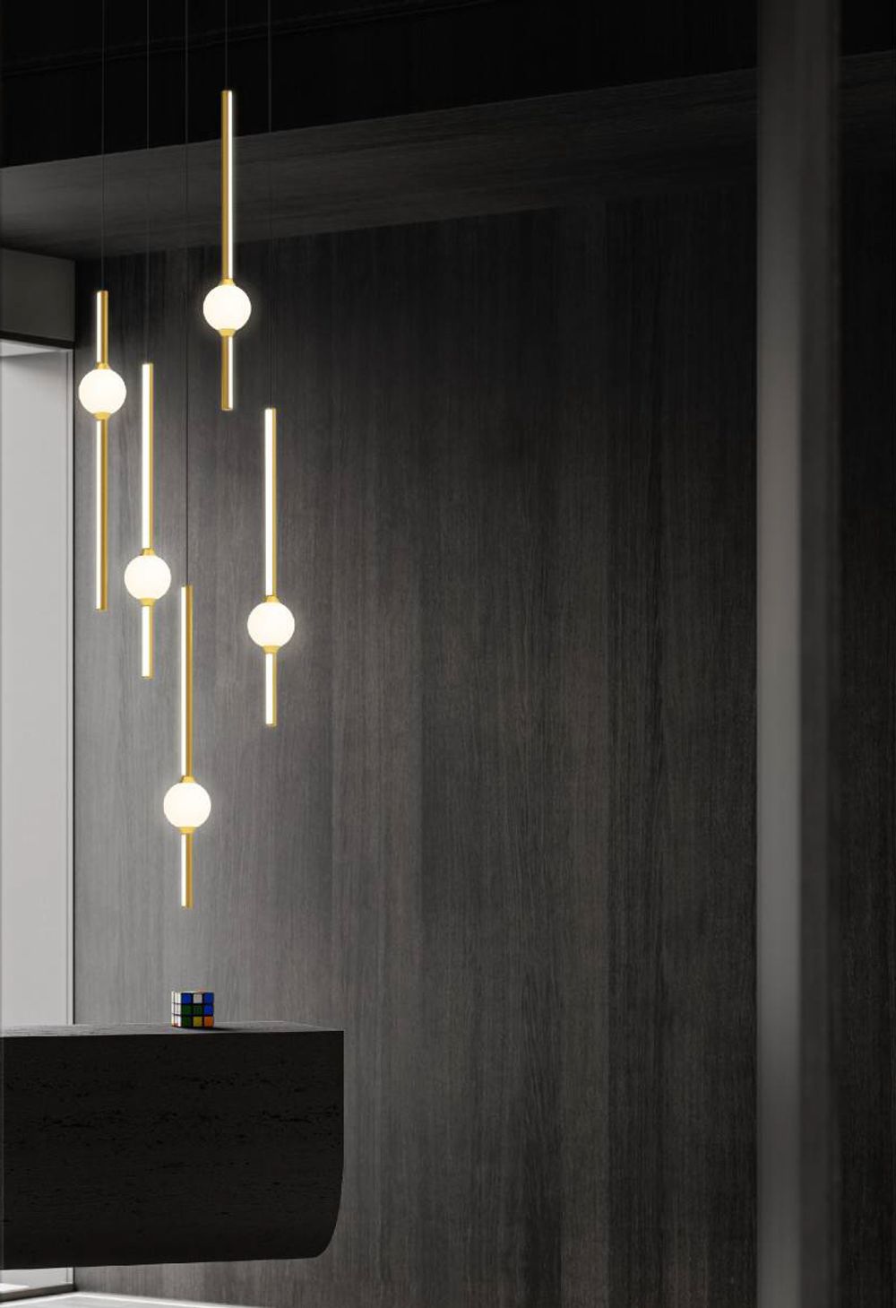 Подвесной светильник MD21001050-1A black/gold