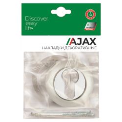 Накладка под цилиндр AJAX ET JR SN/CP-3 мат.никель/хром /41397/