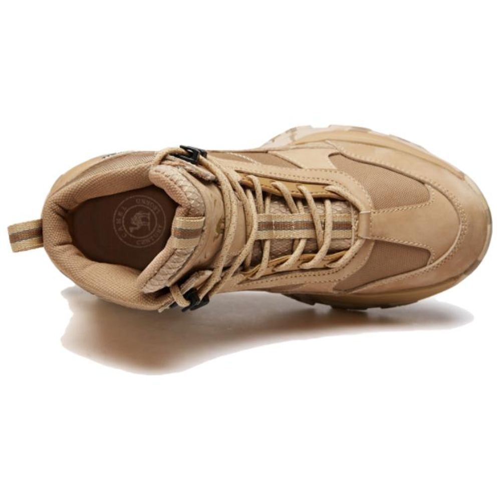 CAMEL Cow Leather Short Martin Boot 5cm Men"s