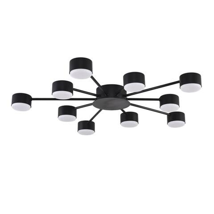 8344/10C COMFI LN26 251 черный, металл Люстра GX53 LED 10*7W 220V TORINA
