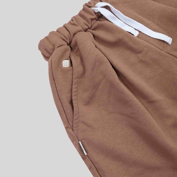 Брюки Baggy Trousers Logo Brownie коричневые - фото 9