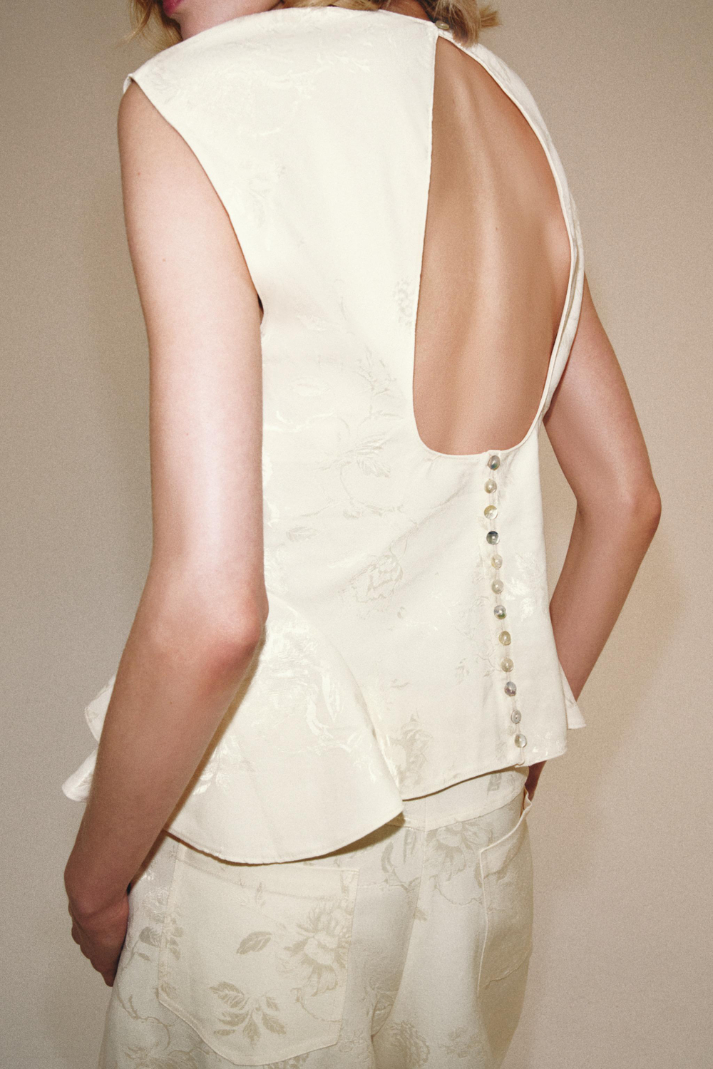 РУБАШКА ЖАККАРД С БАСКОЙ — ZW COLLECTION — ZARA