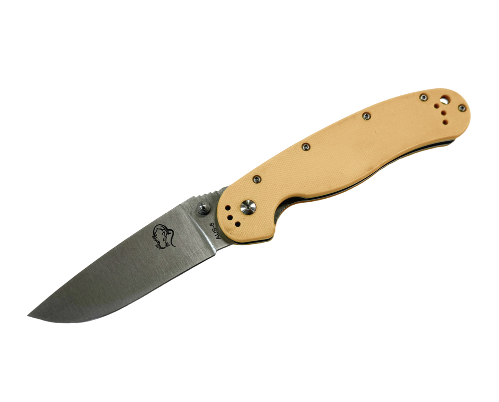 Складной нож Крыса Yellow, сталь AUS-8, рукоять G10, RAT01-YEL