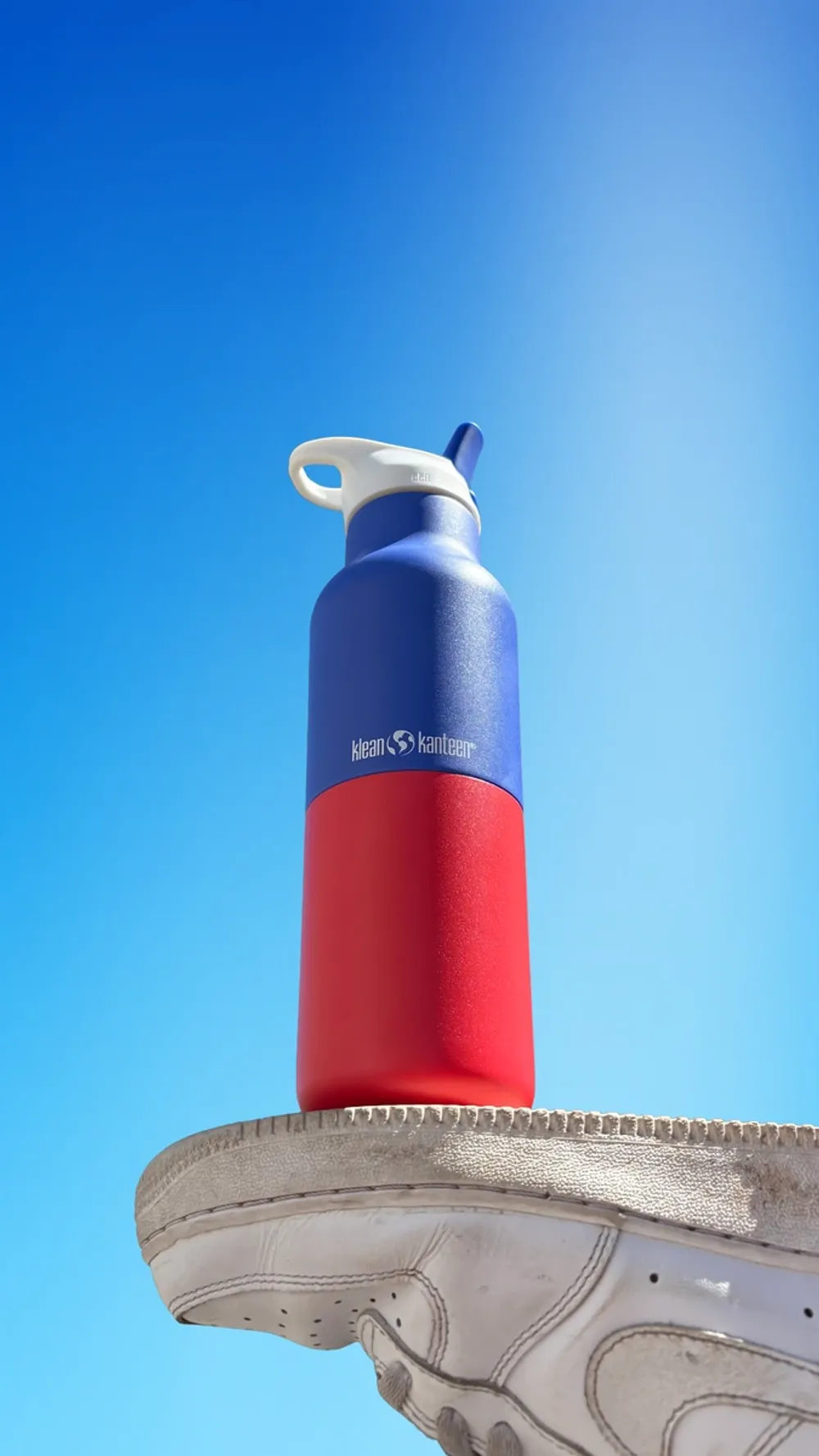 Термобутылка Klean Kanteen Rise Vac Classic Flip Sport 16oz (473 мл) Dazzling Blue Kaleidoscope