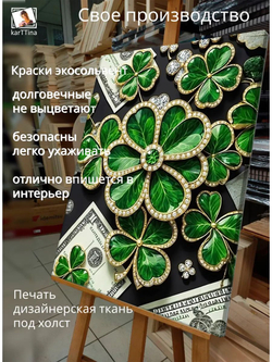 Картина "Богатство Будды", галерейная 50х70см 1шт.