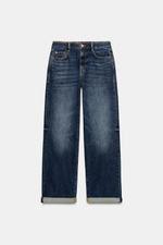 ДЖИНСЫ Z1975 RELAXED FIT СО СРЕДНЕЙ ПОСАДКОЙ И ОТВОРОТАМИ — ZARA