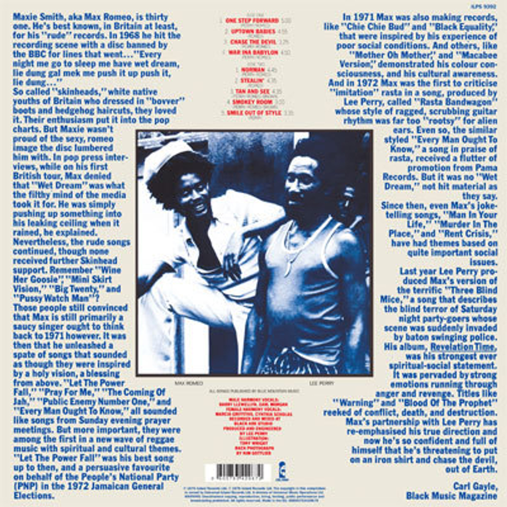 Max Romeo & The Upsetters / War Ina Babylon (LP)