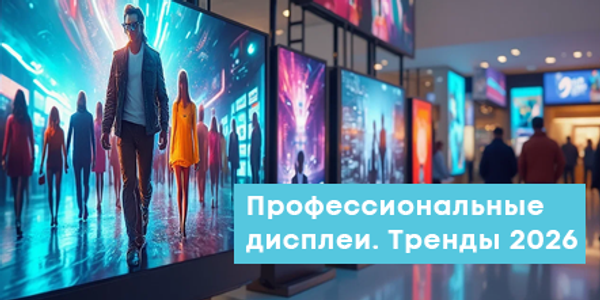 Профессиональные дисплеи. Топ 5 трендов в 2026 году. Профессиональные дисплеи. Топ 5 трендов в 2026 году.