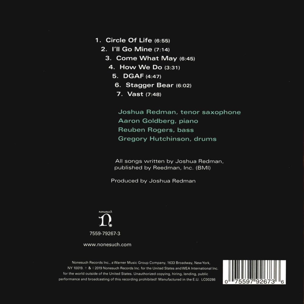 Joshua Redman Quartet / Come What May (CD)