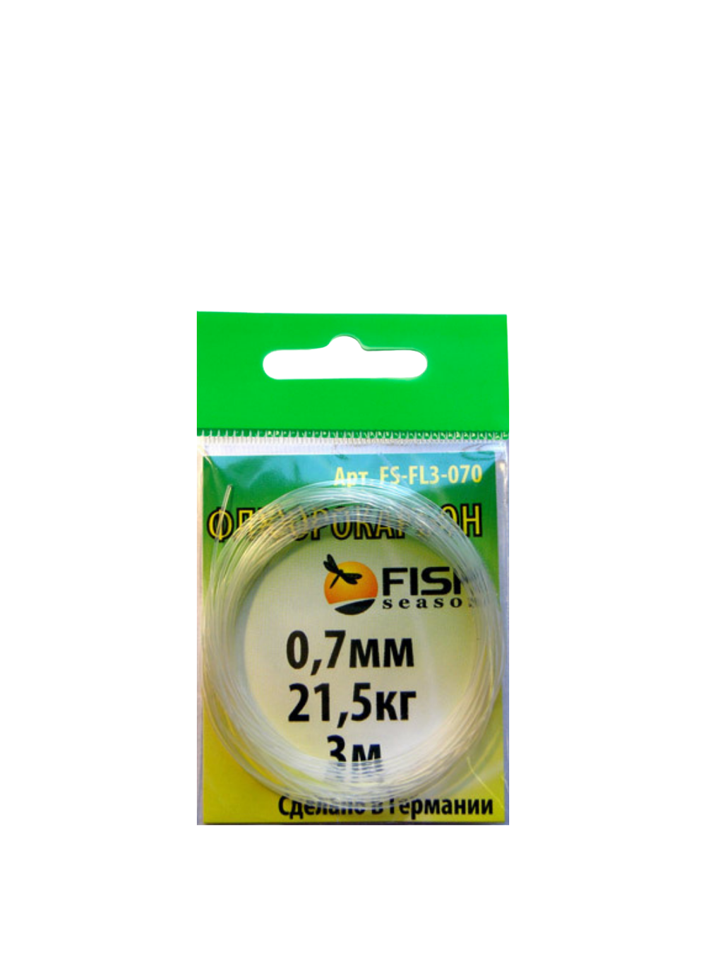 Поводковый материал Fish Crystal ФЛЮОРОКАРБОН FS-FL3 0,35мм/7,9кг ( 5 упаковок )