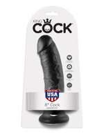 Чёрный фаллоимитатор 8  Cock - 20,3 см.