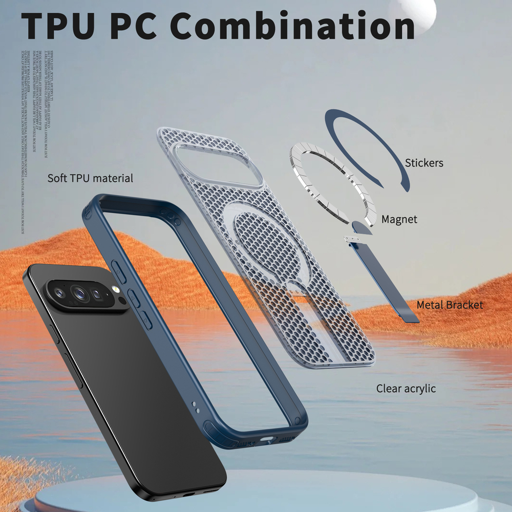 Прозрачный чехол Mesh Pro Magnetic Case для Google Pixel 9 Pro XL