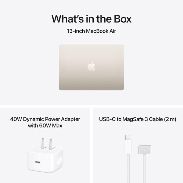Ноутбук Apple MacBook Air 13 2026 MDHD4LL/A (M5 10-Core, GPU 10-Core, 24 ГБ, 1 ТБ), сияющая звезда