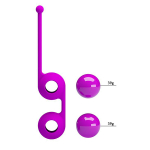 Лиловые вагинальные шарики 3,5см Pretty Love Kegel Tighten Up III BI-014493-2