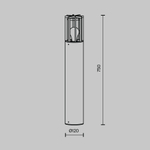 Ландшафтный светильник Баррель / Barrel E27x1 15Вт IP54, O453FL-01GF. TM Maytoni