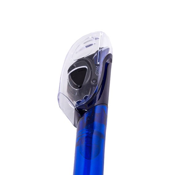 Трубка Marlin Dry Lux Blue/Clear