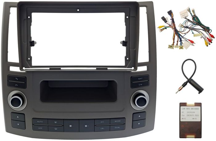 Магнитола для Infiniti FX35, FX45 S50 2006-2008 - FarCar BX877 монитор 13" 2K QLED на Android 13, Быстрая, CarPlay, 4G SIM-слот