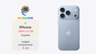 Apple iPhone 18 Pro 512 ГБ Голубой (Без RuStore) E sim