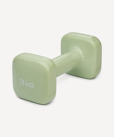Гантель виниловая DB-106 3 кг, оливковый