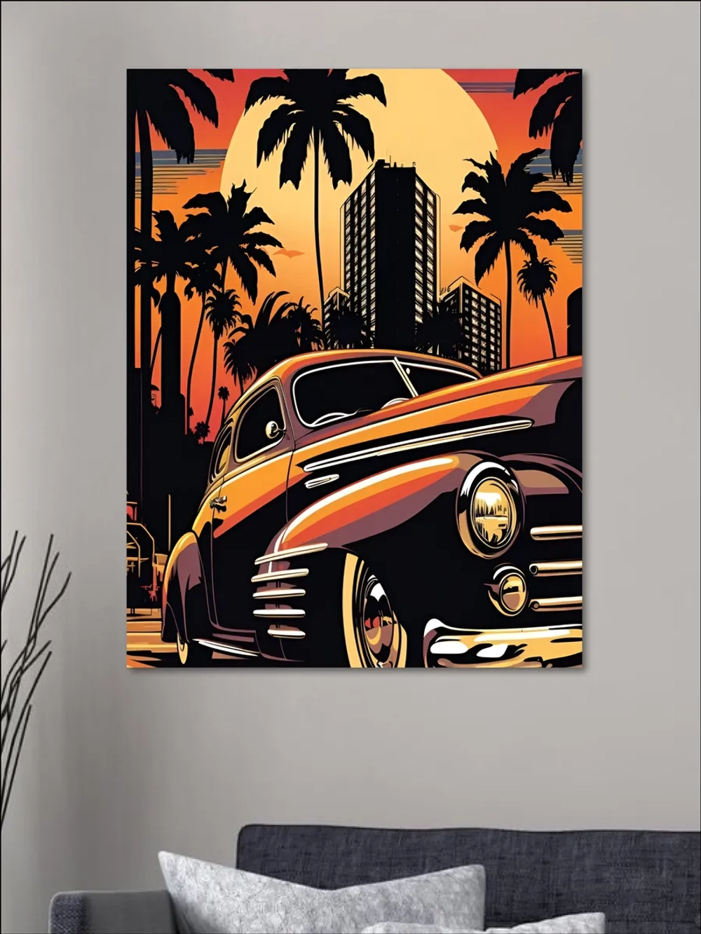 Картина на стену "Vice City" 50х70см 1шт.