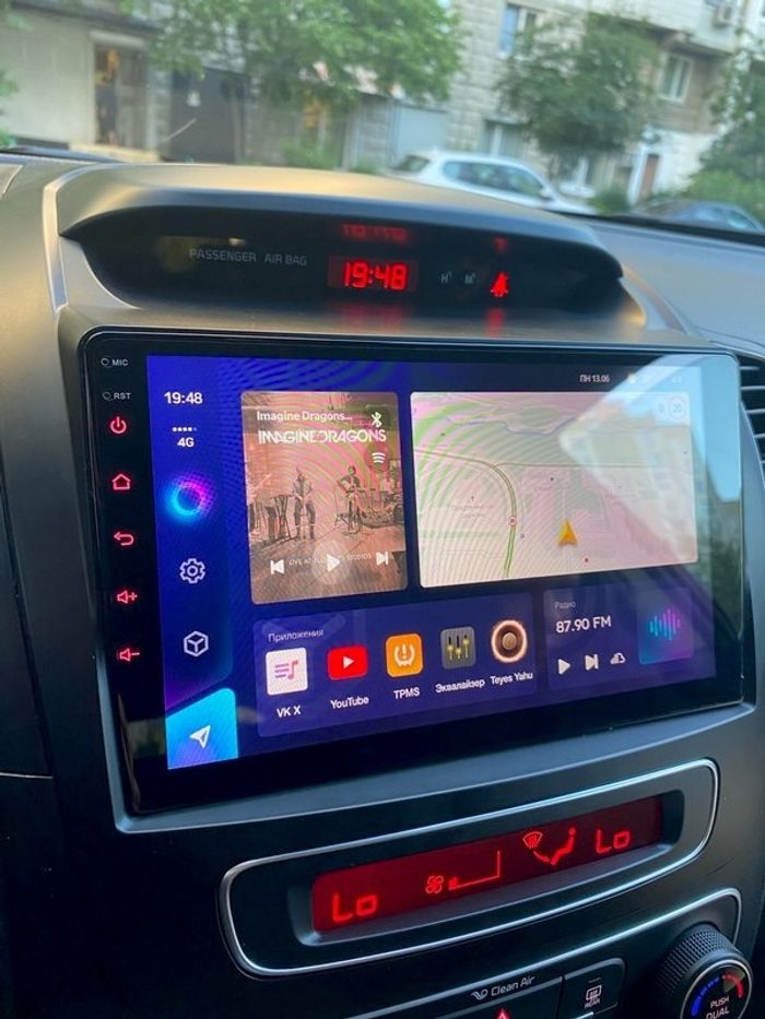 Магнитола для KIA Sorento 2 XM 2012-2020 c экраном климата снизу - Kuberg OL-9794-1 IPS, Android 10, 4G SIM-слот
