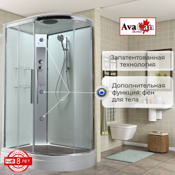 Душевая кабина AvaCan (АваКан) EM2812LT стандартная прозрачная