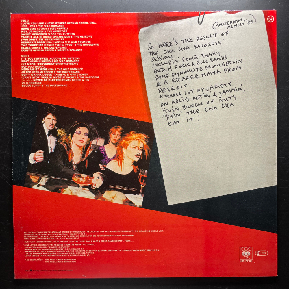 Cha Cha - Herman Brood, Nina Hagen And Lene Lovich - The Soundtrack (Голландия 1980г.)